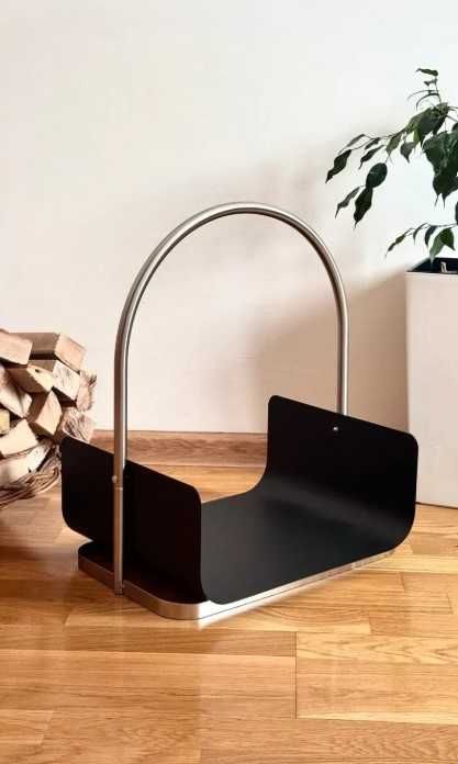 Кошик для дровMonte,CZARNY,X,Відерце KUBANAWGIEL, Набір длякамінаSiena