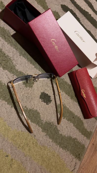 Okulary cartier niebieskie
