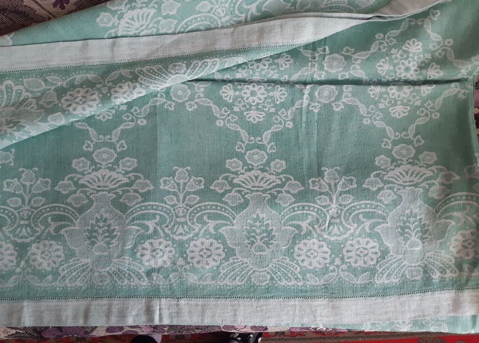 Скатертина з льону великого розміру