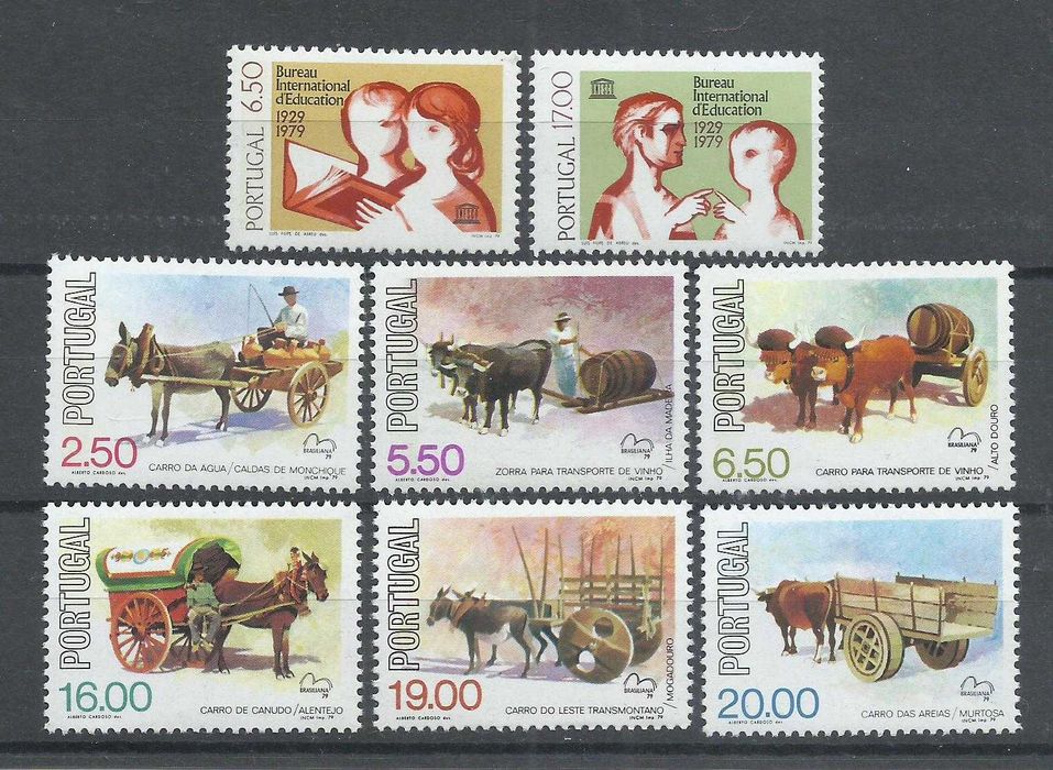 Selos portugueses – Ano completo de 1979, 37 selos como novos