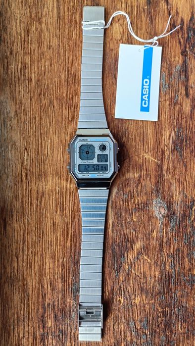 Casio A130WE Prateado - Novo e Original