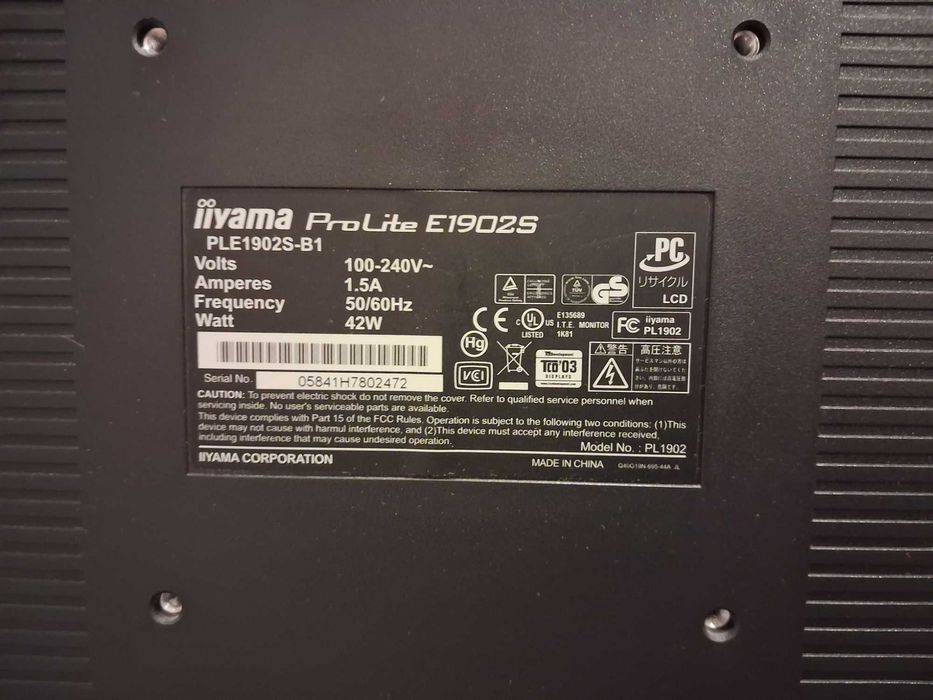 monitor Iyama ProLite E1902S
