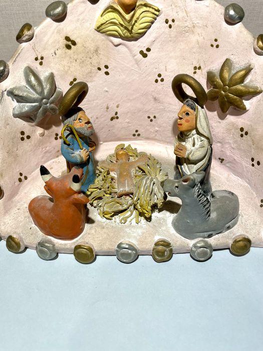 Mistério - Raro Presépio em Barro policromado - Figurado de Barcelos