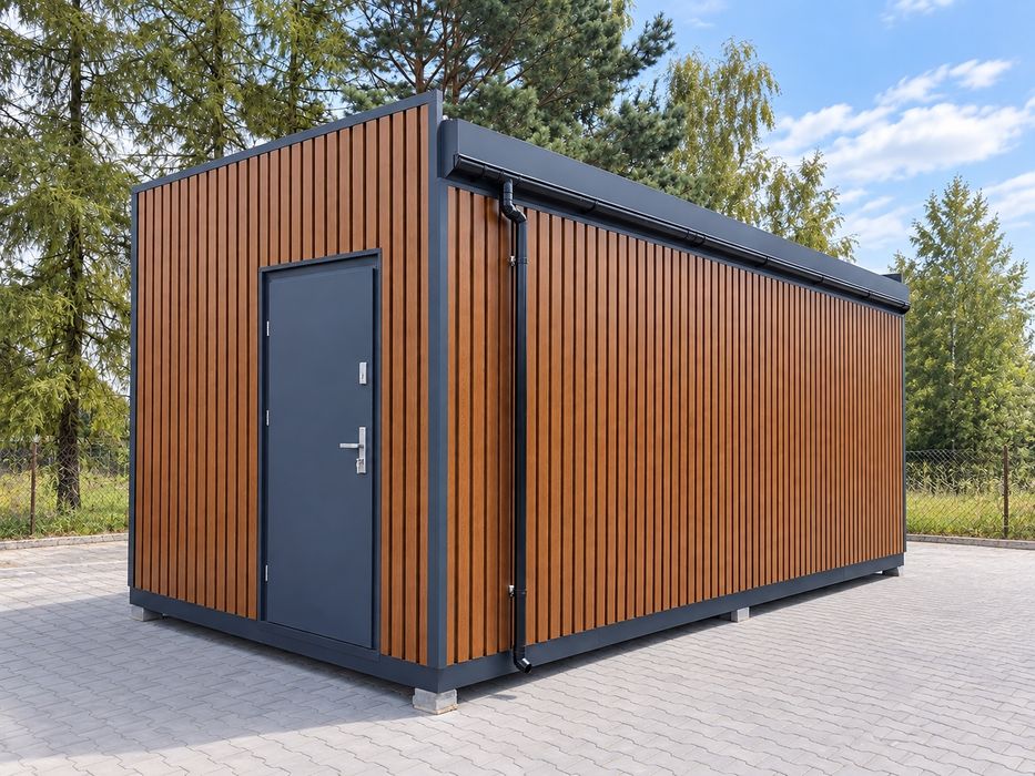 Kontener /Pawilon /  Dom Modułowy , biurowy, magazynowy, kosmetyczny 7x5 – Dowolny wymiar | Firma STAGO