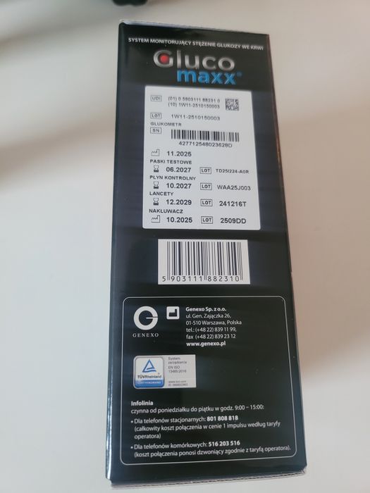 Glukometr nowy Gluco maxx