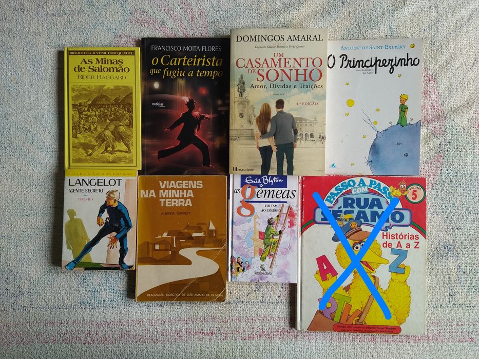 Livros Salomão Lancelot Principezinho Garrett Follett