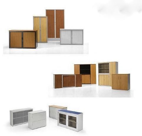 Armário Escritório Portas Correr Persiana Várias Medidas Material Novo