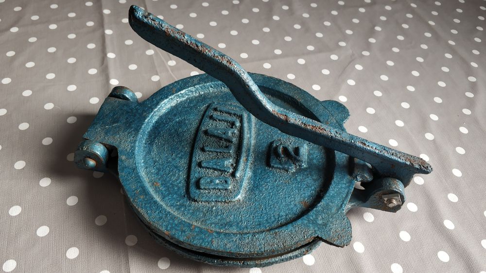 Máquina de Fazer Pão Indiano Chapati/Roti/Tortilhas em Ferro