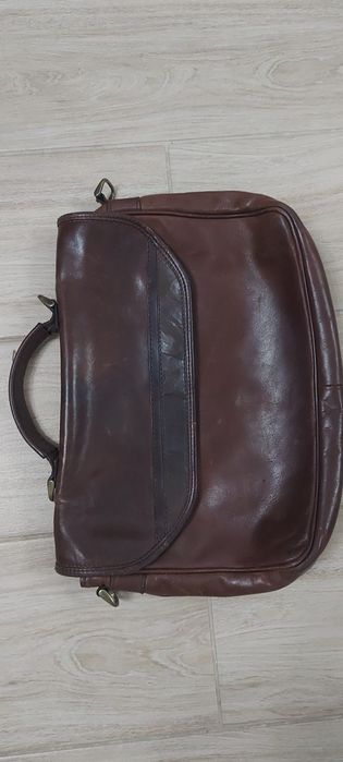 Torebka skórzana retro listonoszka