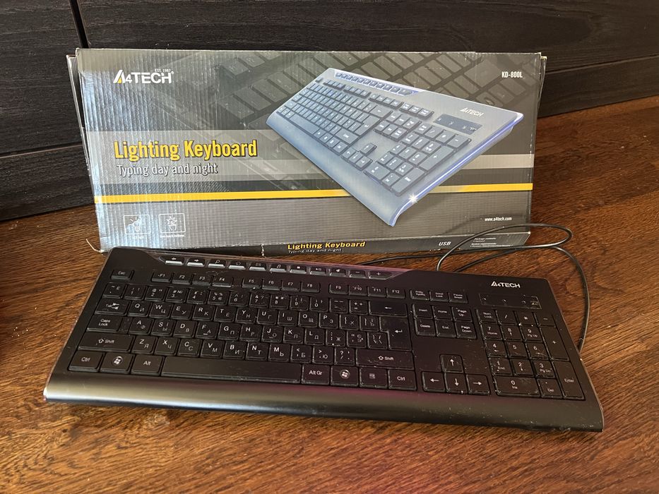 Клавіатура A4Tech KD-800L USB Black