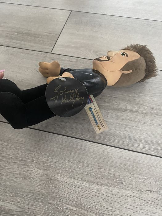 Hallyday  Johnny postać lalka  pluszowa figura nowa