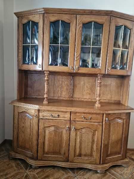 Komoda witryna dębowa Meble Meblościanka