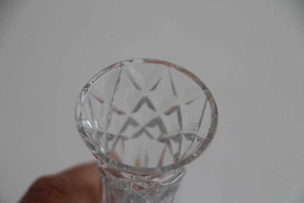 Хрустальная ваза wordsley crystal англия, ручная огранка