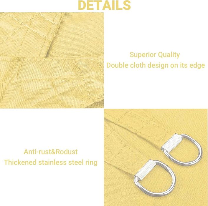 Toldo HOMPER 3x3m Creme Proteção Solar