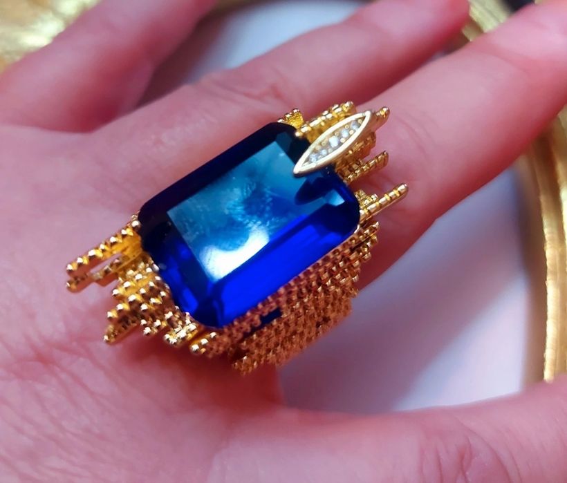 Anel novo banhado a 18kl n 19