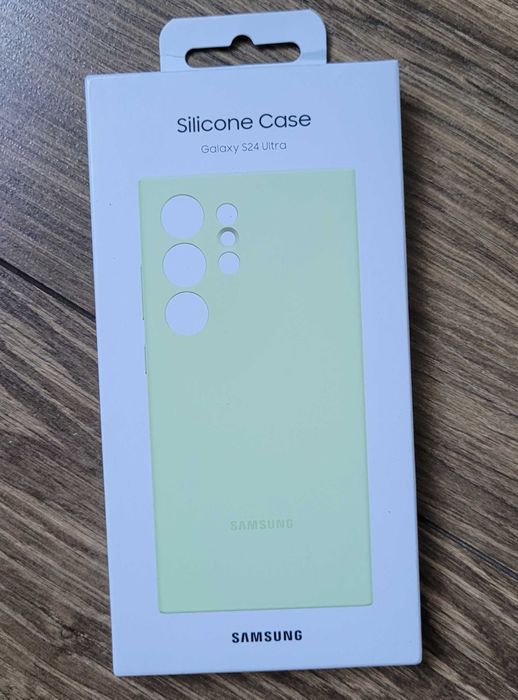 Etui Samsung Silicone Case do Galaxy S24 Ultra limonkowy zielony NOWE