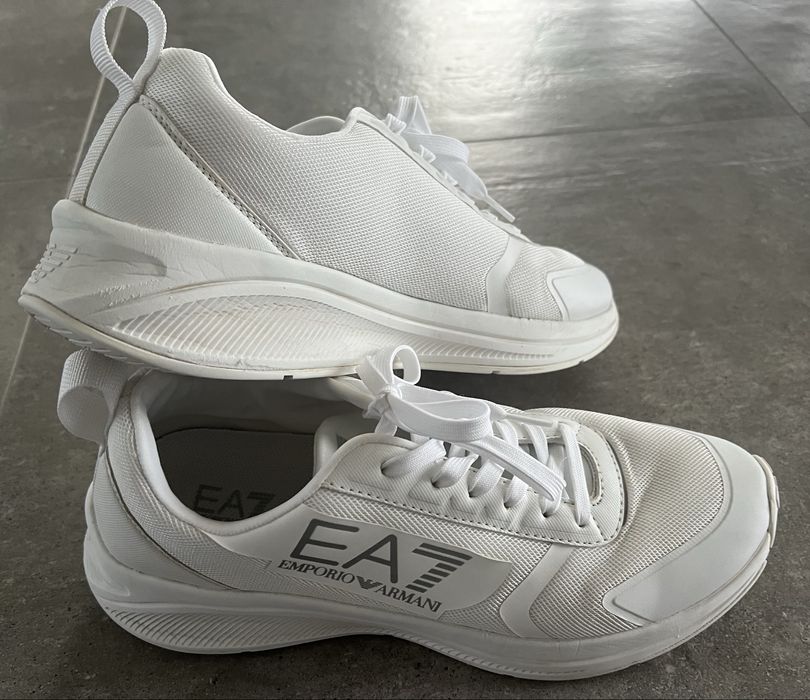 Buty męskie białe sneakersy Emporio Armani