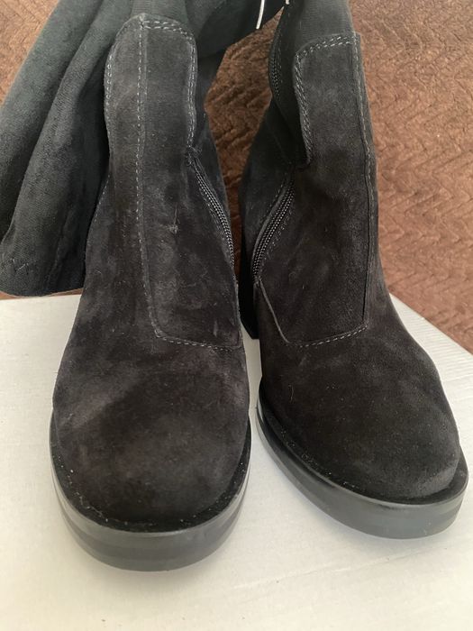 Сапоги натуральна  замша
