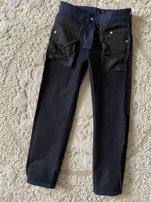 Теплі класичні темно-сині брюки штани на хлопчика фліс 116 -158