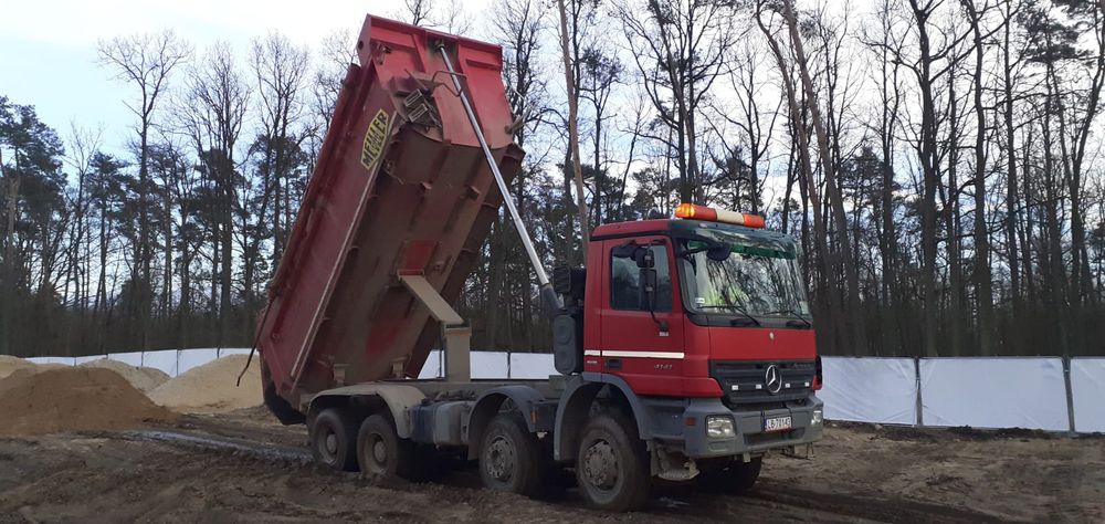 Prace ziemne wykopy fundamenty usługi transportowe piasek ziemia wywóz