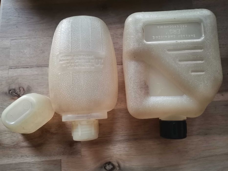 Plastikowy buklak, bidon PRL  2szt