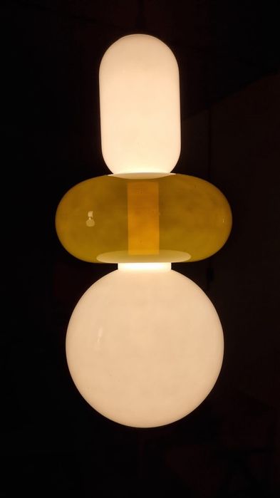 Trzy lampy inspirowane bomma pebbles