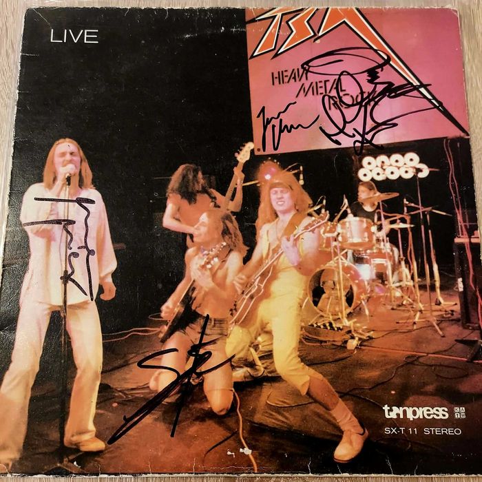 TSA - Heavy metal rock, first edition, AUTOGRAFY, LP