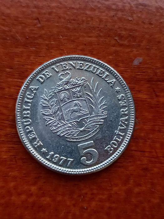 5  Moedas Venezuela 1977