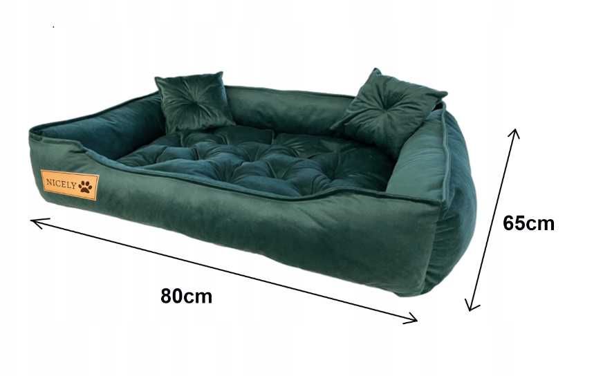 Profesjonalne Duże LEGOWISKO Welurowe Psa Kanapa Posłanie XL (-20%)