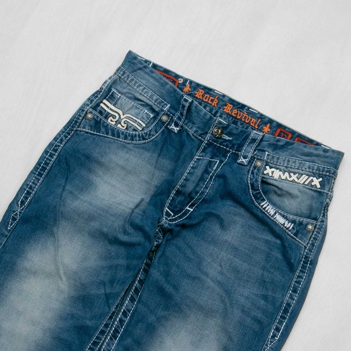 Rock Revival Prometheus Made in USA spodnie jeansowe 32us
