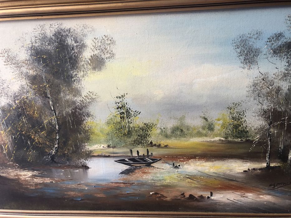 Quadro original com moldura