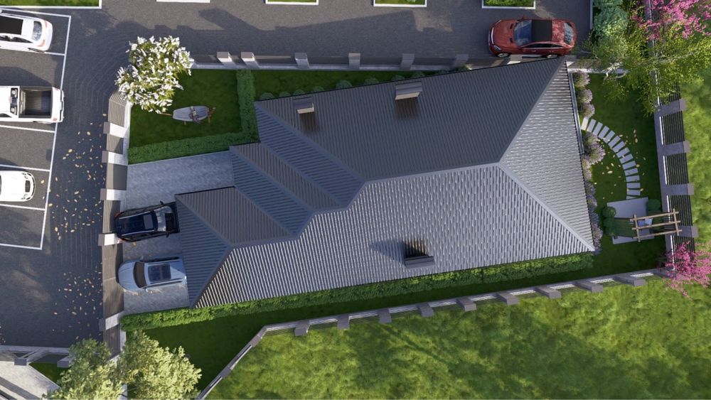 Будинок з гаражем неподалік озера