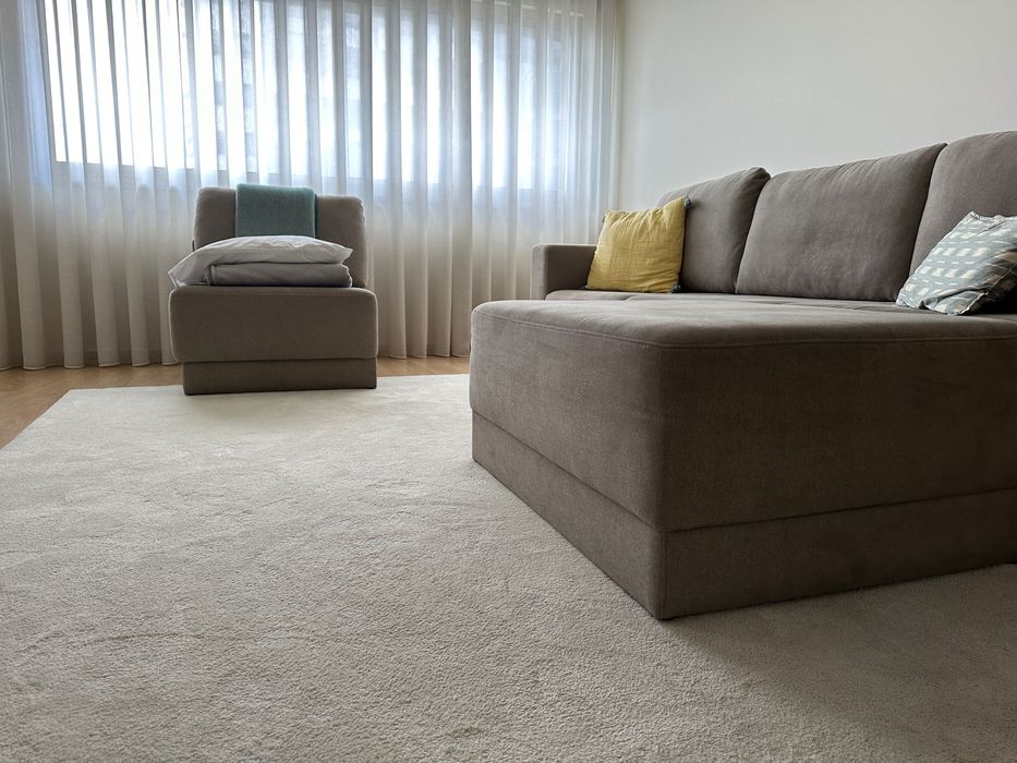 Sofa Laskasas Creme/Cinzento Mescla