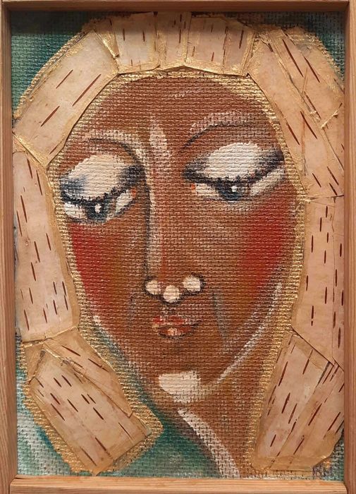 Brygida Mielcarek PORTRET ŚWIĘTEJ Obraz akryl