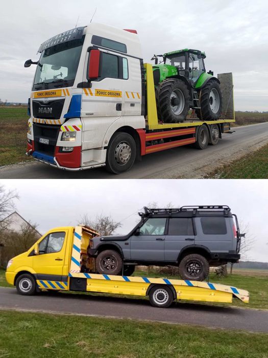 Transport Laweta do 15 Ton Ciągniki przyczep koparki Busy Widlaki 24H