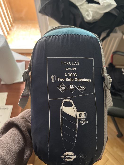 Spiwor forclaz 500 light otwierany dwustronnie - XL