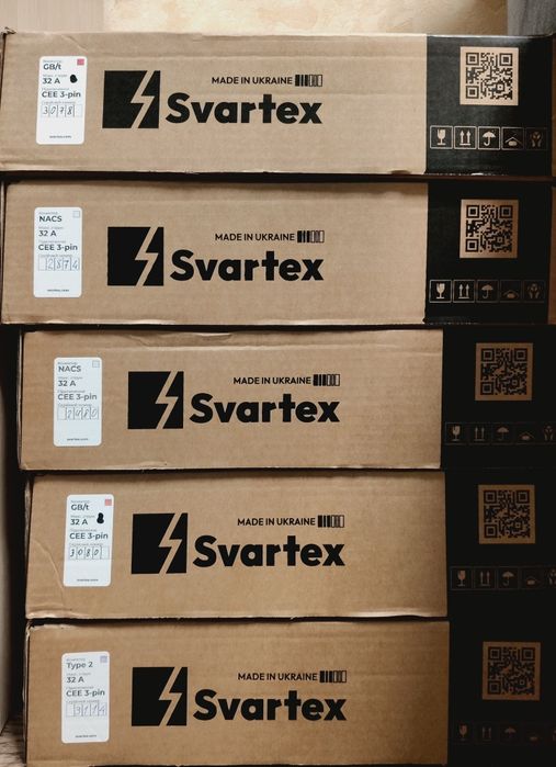 Зарядкий пристрій Svartex 32A 7kw Type 1/Type 2/Gbt/Tesla Гарантія 1р