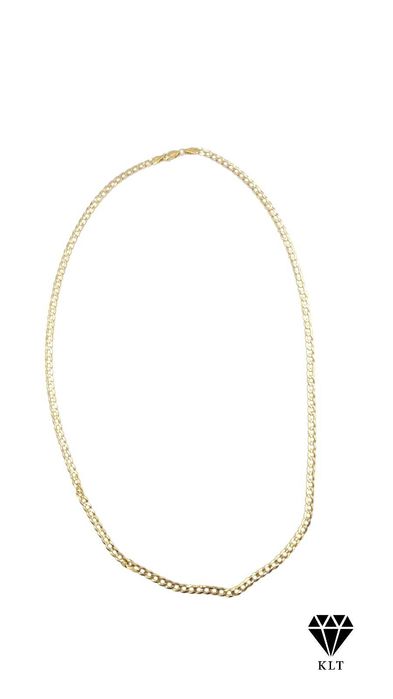 Złoty łańcuszek 585 pancerka 60 cm