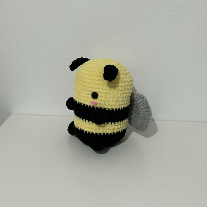 Peluche Crochet Abelha Bumblebee