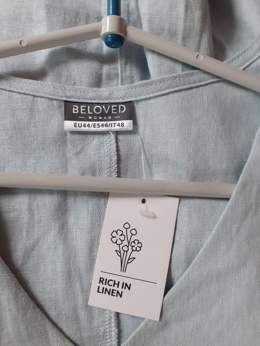 Sukienka lniana 44 Nowa