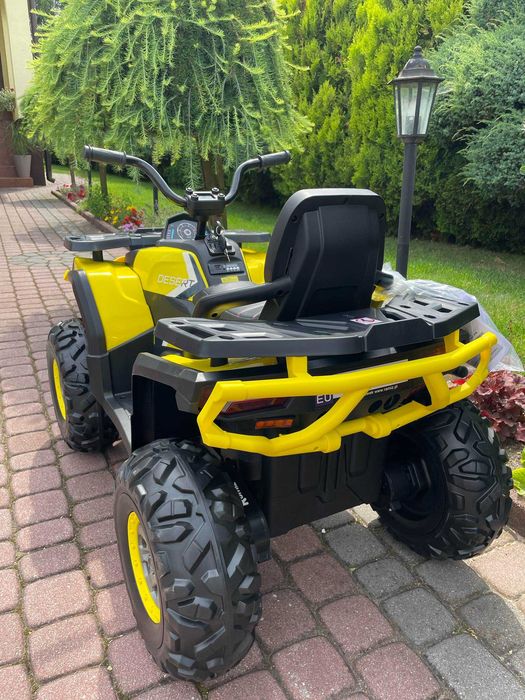 NOWY DUŻY Quad na Akumulator XMX607 4x45 Wat 12V + PILOT + USB + SKÓRA