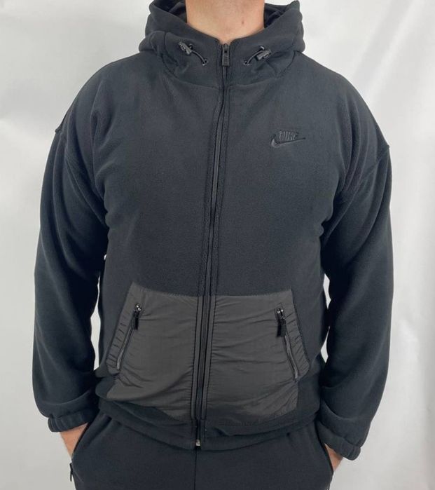 Мужской спортивный костюм Nike зимний теплый на флисе