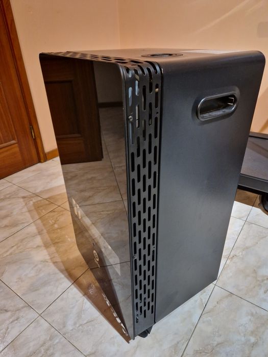 Aquecedor a Gás Chama Azul 3800W - Vidro Preto (Impecável)