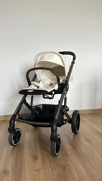 Прогулянкова коляска Cybex Balios S Lux 2025 Seashell Beige з бампером