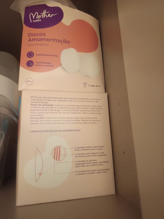 Discos amamentação - 2 caixas