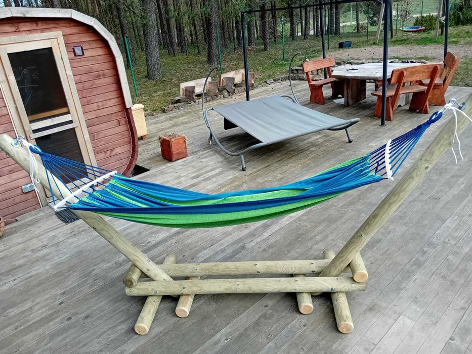 Nowy hamak ogrodowy ,impregnowany