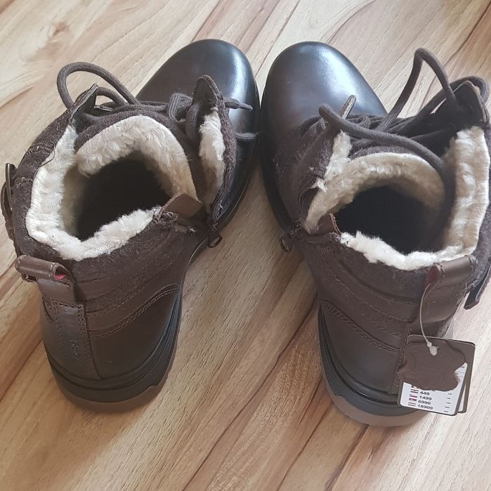 Buty trapery skórzane NOWE