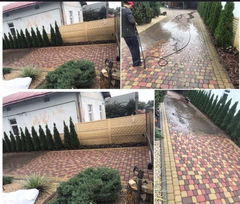 Мийка дахів, фасадів, бруківки!
