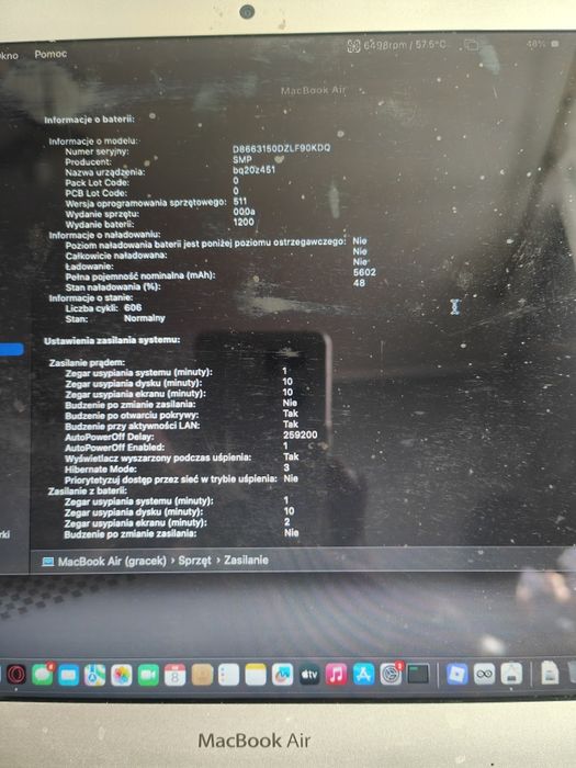 Macbook air a1466 2015 8gb/128gb