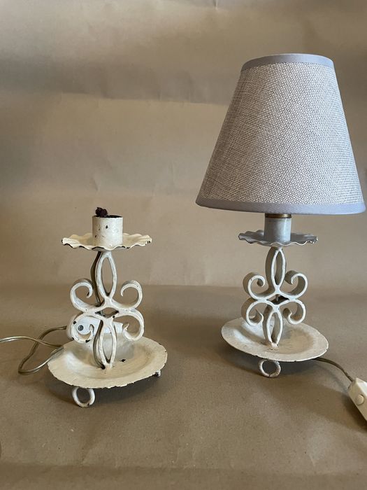 Candeeiros de mesa em ferro forjado